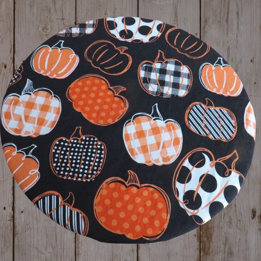 Kitchenaid Bowl Cover, Reversible Pumpkins, Fall Bows Mixer Bowl Cover 4.5 QUART